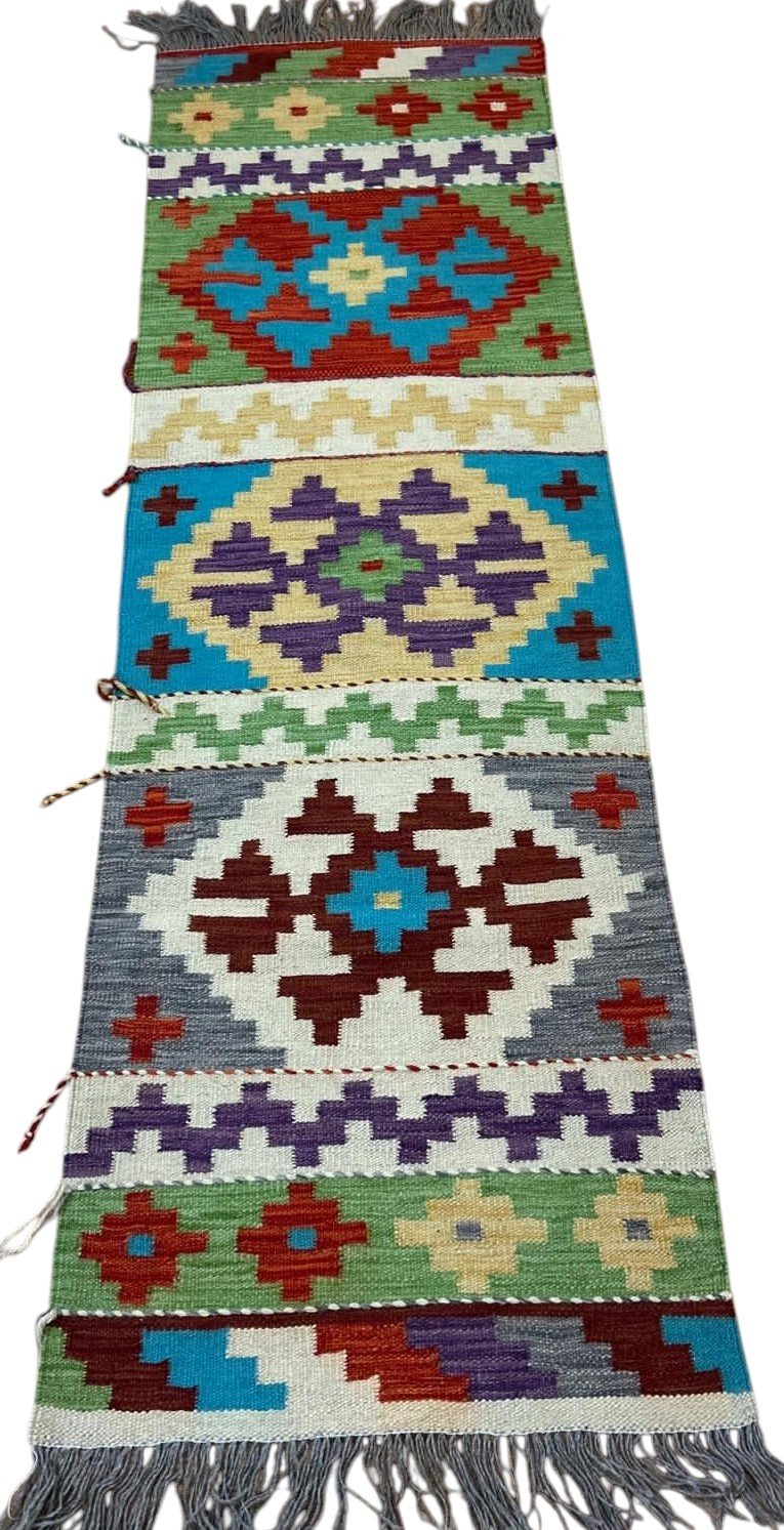sr7L2-0020 Afghan rugs-runner - Image 1